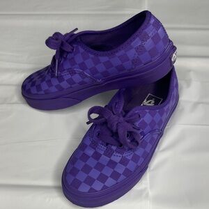 Vans Kids Sneakers in Purple Checkered